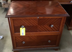 lot 210 image: Wood Filing Cabinet