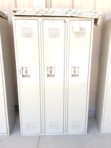 lot 258 image: 3 Door Full Length Lockers