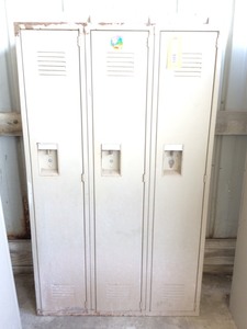 lot 266 image: 3 Door Full Length Lockers