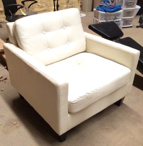 lot 206B image: White Waiting Room Chair