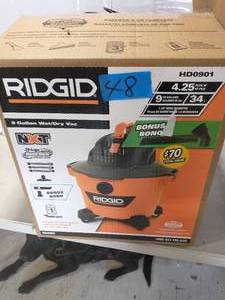 Ridgid 9 gal wetdry vac