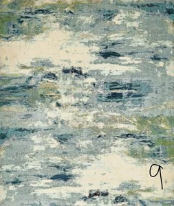 UNIQUE LOOM Chromatic Avalon Light Blue 9 0 x 12 0 Area Rug