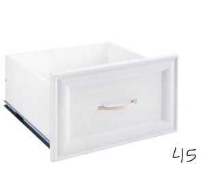 2 CLOSETMAID Selectives 16 in. W x 10 in. H White Wood Drawer Kit for 16 in. Selectives Tower