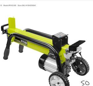 ryobi 5-Ton 15 Amp Electric Log Splitter
