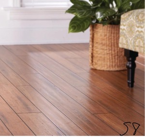 home decorators collection Strand Woven Distressed Dark Honey 12 in. T x Multi Width x 72 in. L Solid Bamboo Flooring
