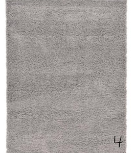 UNIQUE LOOM Solid Shag Cloud Gray 5 ft. x 8 ft. Area Rug