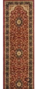 WELL WOVEN Barclay Medallion Kashan Red 3 ft. x 10 ft. Traditional Runner Rug