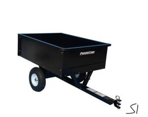 POWERCARE 10 cu. ft. Lawn Mower Dump Cart with Wheels