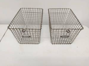 lot 19 image: Two Vintage Metal American Playground Device Co. Gym Baskets