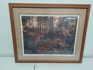 lot 24 image: Framed Michael Klafke Artwork