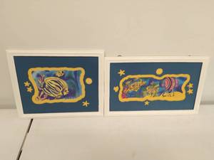 lot 49 image: Two Pieces Of Fish Art