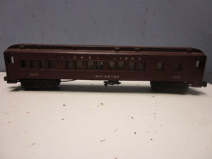 VINTAGE LIONEL O GAUGE IRVINGTON PULLMAN PASSENGER CAR