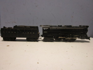 VINTAGE LIONEL O STEAM LOCOMOTIVE, WITH TENDER