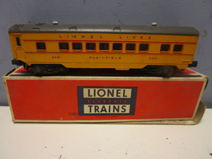 VINTAGE LIONEL O GAUGE PLAINFIELD PULLMAN CAR