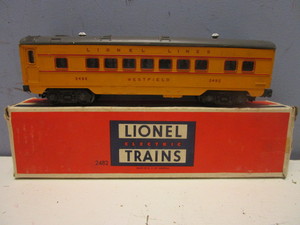 VINTAGE LIONEL O GAUGE PLAINFIELD ILLUMINATED PULLMAN CAR