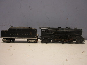 VINTAGE LIONEL O GAUGE 3RD RAIL STEAM LOCOMOTIVE WITH TENDER