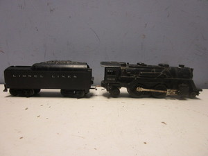 VINTAGE LIONEL O GAUGE 3RD RAIL STEAM LOCOMOTIVE WITH TENDER