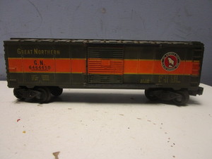 VINTAGE LIONEL, O GAUGE, GREAT NORTHERN BOXCAR