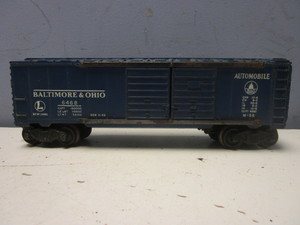 VINTAGE LIONEL, O GAUGE, BALTIMORE & OHIO, AUTOMOBILE BOXCAR