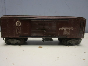 VINTAGE LIONEL O PRR DOUBLE-DOOR BOXCAR