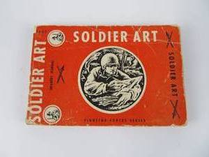 lot 2 image: WW2 Soldier Art Book - 1945