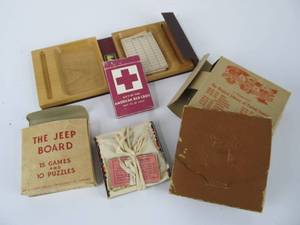 lot 30 image: Group of WW2 G.I. Pocket Games
