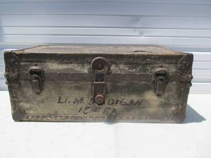 lot 72 image: Identified WW1 US Army Sergeant Foot Locker