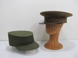 lot 83 image: 2 Vintage Military Caps