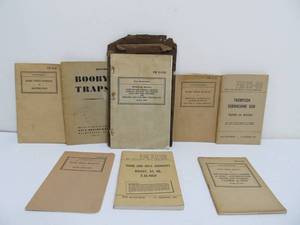 lot 85 image: Original WW2 Field Manuals - Grenades, Land Mines, Booby Traps etc