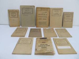 lot 86 image: Large Lot of Original WW2 Field Manuals