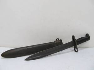 lot 97 image: U.S. AFH Garand Bayonet wScabbard