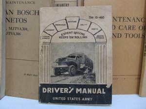 lot 105 image: Lot of WW2 Field Manuals - Automotive - Vehicles
