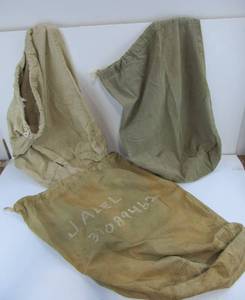 lot 111 image: 3 Orig WW2 Barracks Bags