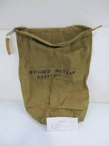 lot 112 image: Orig WW2 Barracks Bag - Identified