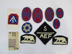 lot 123 image: Group of Military Patches