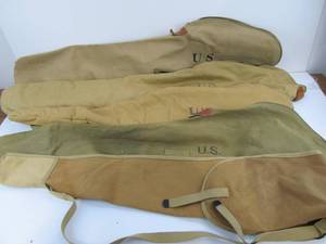 lot 127 image: Lot of 5 Quality Reproduction US Military Rifle Cases