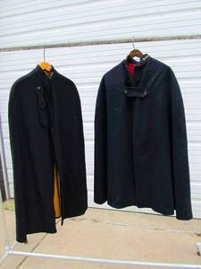 lot 135 image: 2 Original WW2 Navy Blue Wool Nurse Capes
