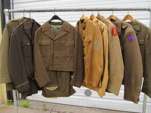 lot 136 image: Lot of Army Jackets Uniforms etc