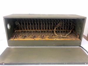 lot 125 image: Orig WW2 Era Telephone Switchboard Device