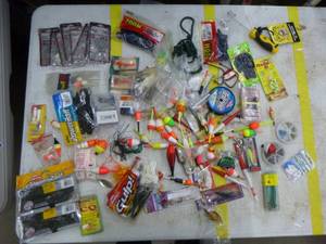 lot 275 image: Lot of Fishing Tackle  with Bobbers, Jigs