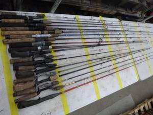 lot 353 image: Lot of (20) Fishing Rods  with Bait Caster (x10), Open Face (x10)
