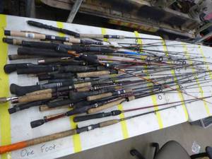 lot 474 image: Lot of (40) Fishing Rods (need repair)