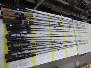 lot 355 image: Lot of (20) Fishing Rods  with Bait Caster (x10), Open Face (x10)