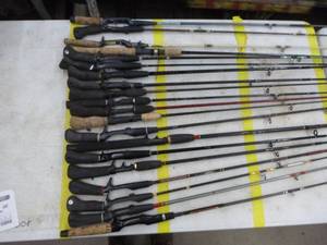 lot 478 image: Lot of (20) Bait Caster Fishing Rods