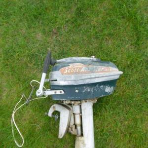 lot 40 image: Scott Atwater Outboard Motor 497 5-HP