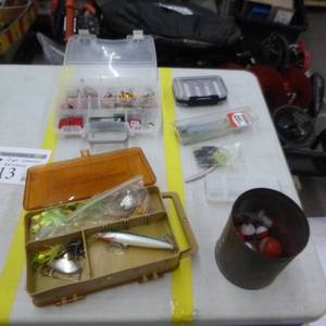 lot 213 image: Lot of Fishing Tackle  with Jigs, Spoons, Spinners