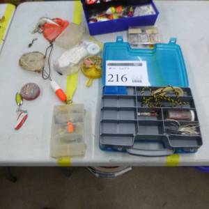 lot 216 image: Lot of Fishing Tackle