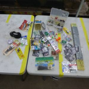 lot 254 image: Lot of Fishing Tackle  with Hooks, Jigs