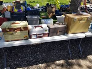 lot 115 image: Lot of (4) Fishing Tackle Boxes