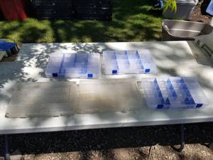 lot 121 image: Lot of (5) Plastic Fishing Tackle Organizer Cases